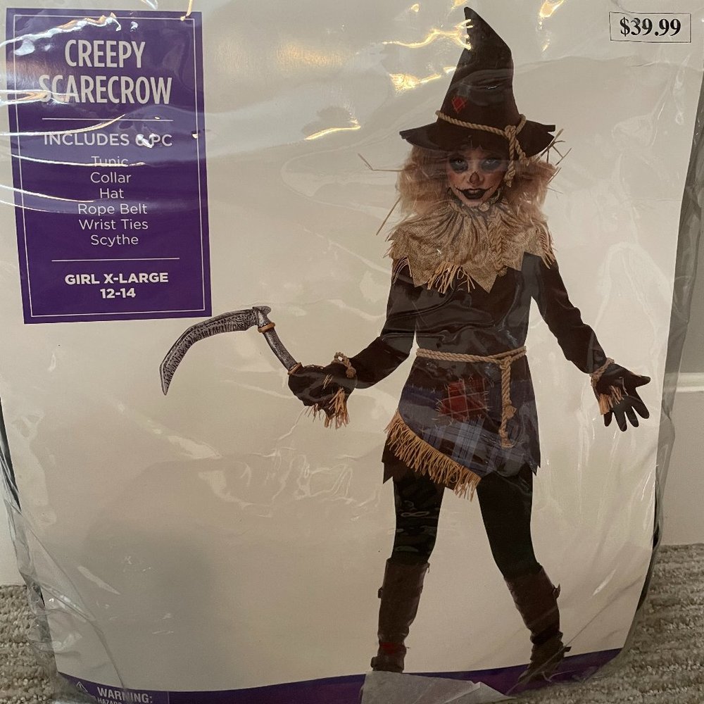 Creepy Scarecrow Halloween Costume for kids